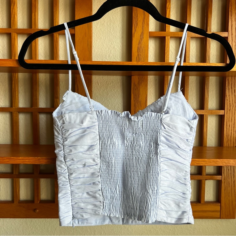 Zara Ruffle Crop Tank - Picture 2 of 6